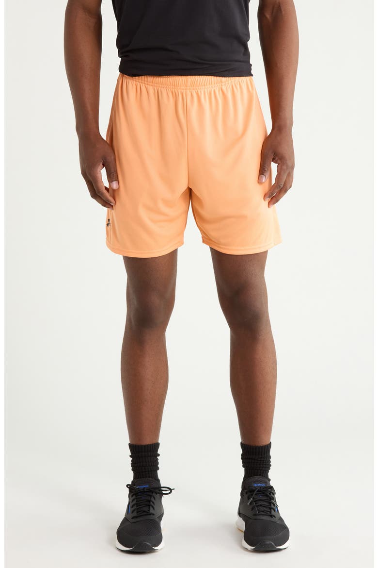 Tech 7-Inch Shorts, Main, color, 870 ORANGE BLOC