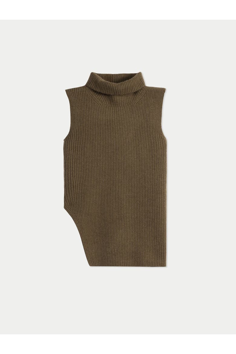 Turtle Neck Cashmere Vest, Main, color, cub