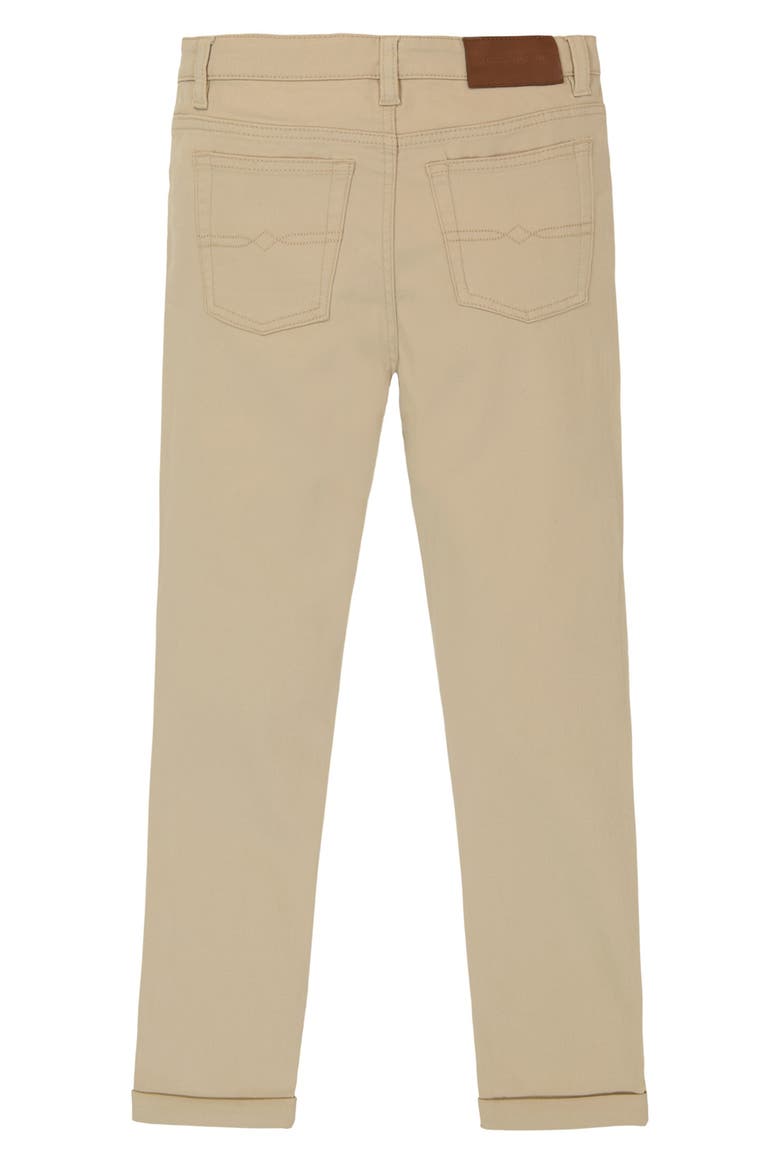 Kids' Slim Fit Five-Pocket Twill Pants, Alternate, color, IRISH CREAM