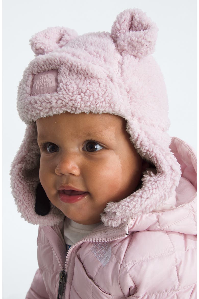 Baby Bear Trapper Hat, Alternate, color, PALE BLOSSOM
