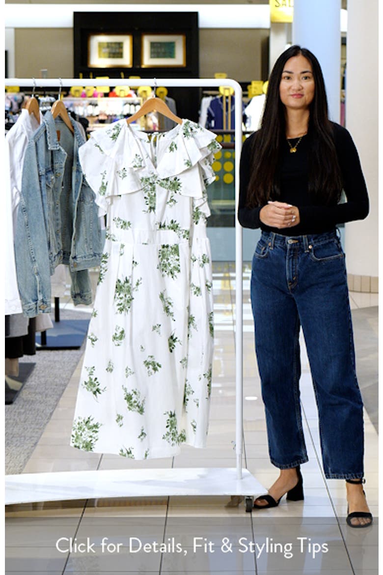 Ria Floral Santana Tie Back Cotton Midi Dress video