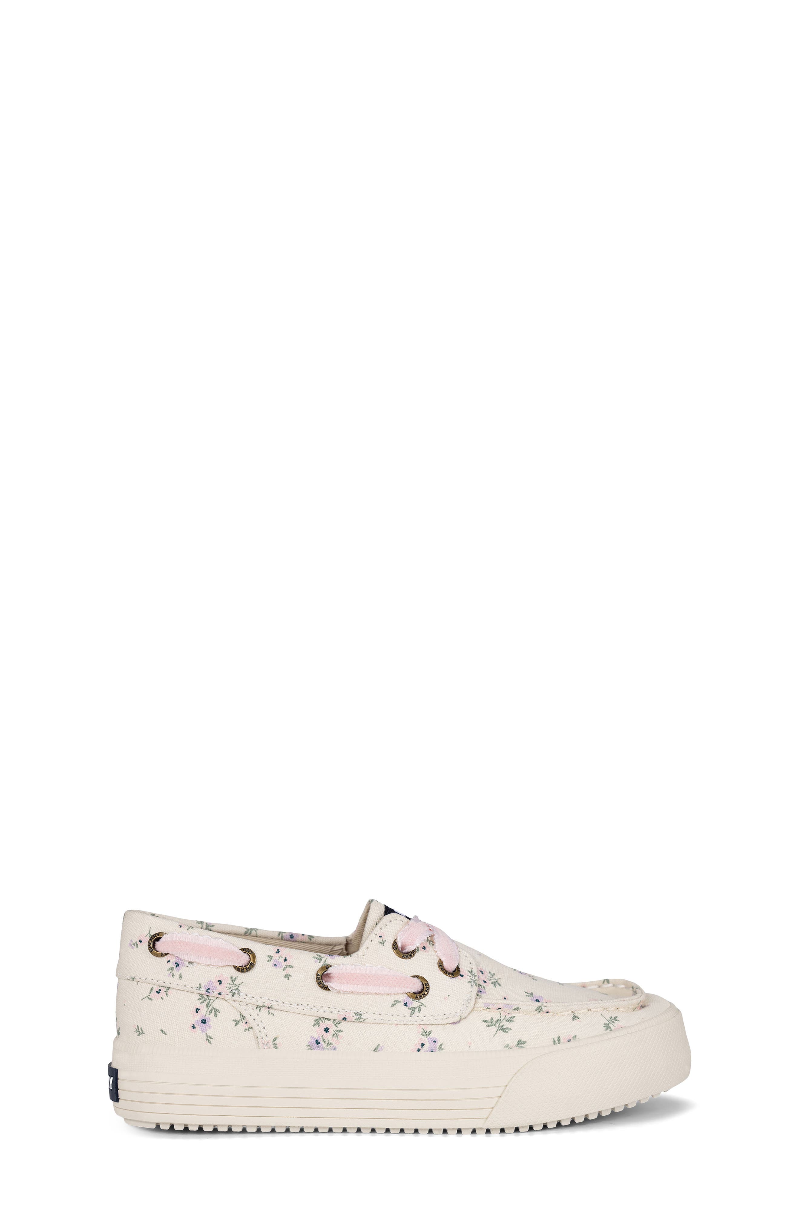 Sperry Kids' Bahama Platform Boat Shoe, Alternate, color, Bone Disty Floral