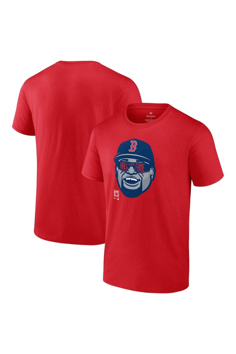 Men's Fanatics Branded David Ortiz Red Boston Red Sox Hall of Fame T-Shirt, Main, color, Red