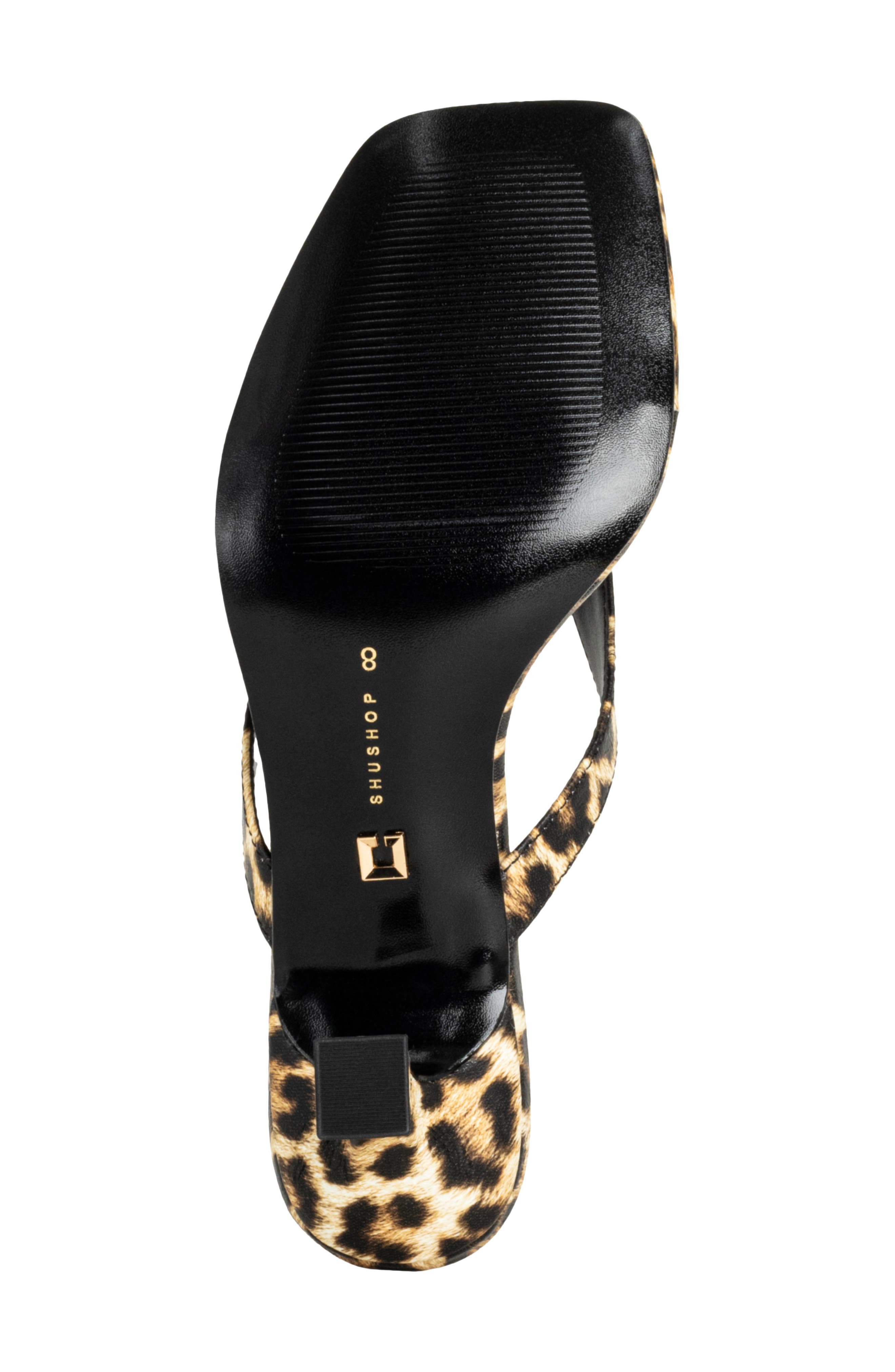 Franny Kitten Heel Flip Flop, Alternate, color, LEOPARD PRINT