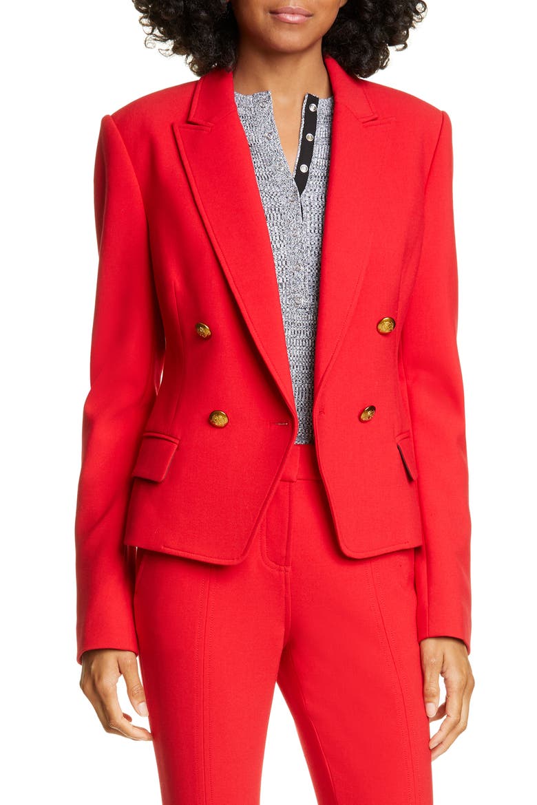 Hendrick Double Breasted Jacket, Main, color, RED
