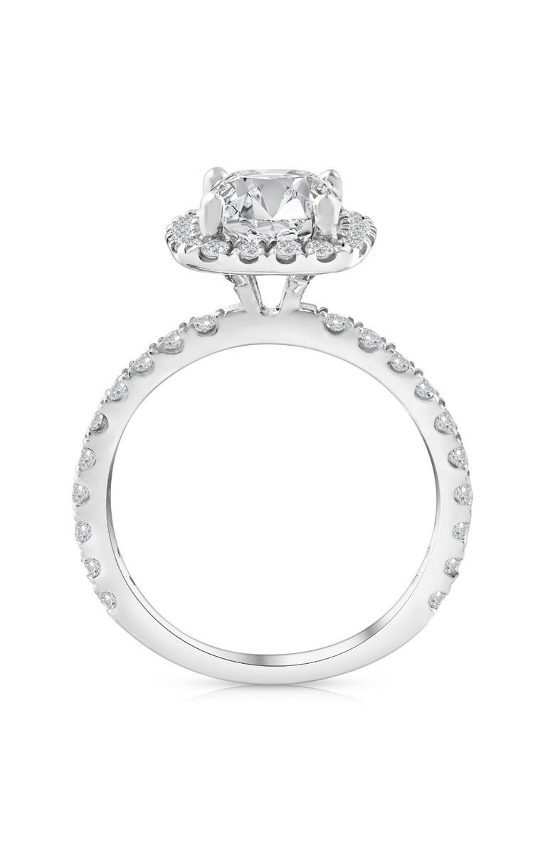 Bliss Diamond Certified 2 1/2Ct Cushion Halo Diamond Engagement Ring 14k Gold Lab Grown, Alternate, color,