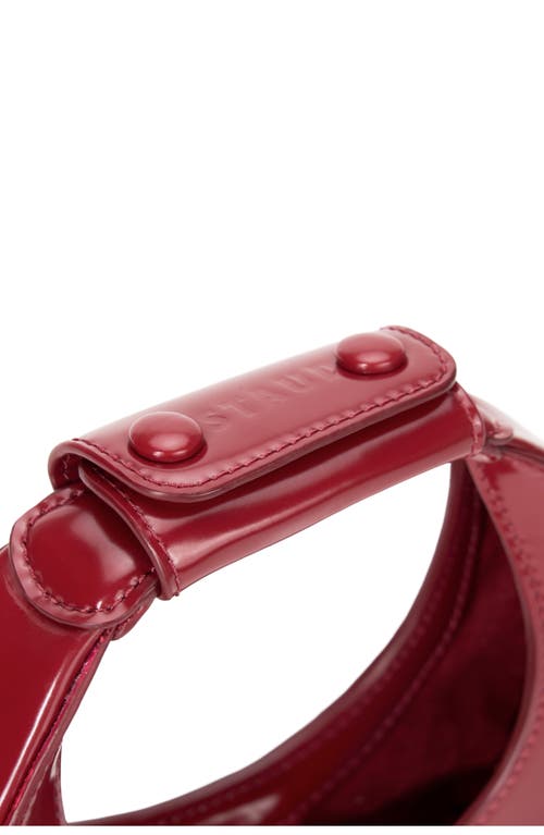 Staud Good Night Moon Leather Top Handle Bag In Pinot