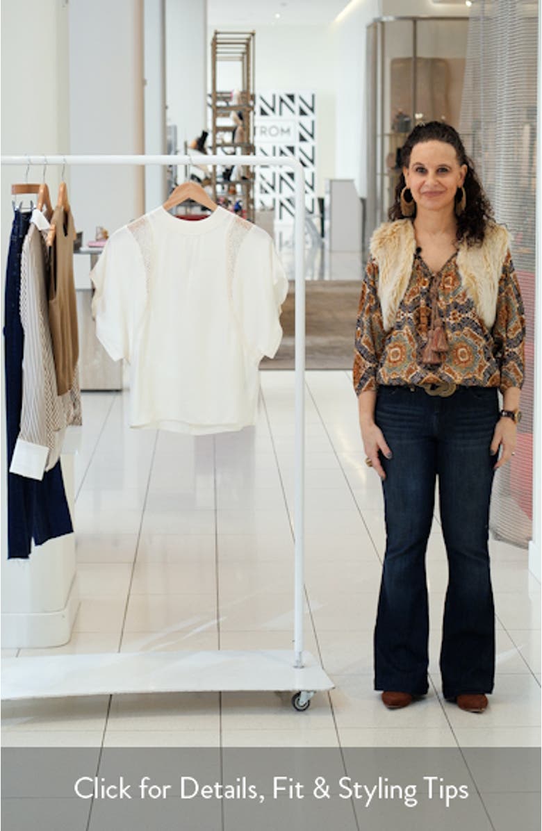 Harlowe Lace Inset Top, sales video thumbnail