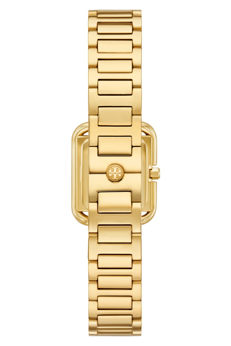 The Small Kira Crystal Bezel Bracelet Watch, 18mm x 18mm, Alternate, color, GOLD