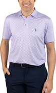 TailorByrd Nested Diamond Print Performance Polo