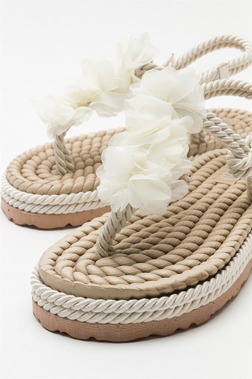 Prologue Shoes Santra Lace-up Thong Sandals