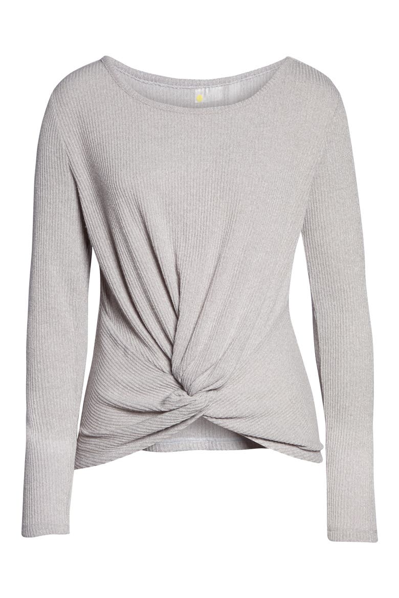 Knot a Chance Top, Alternate, color, GREY BIRD MELANGE