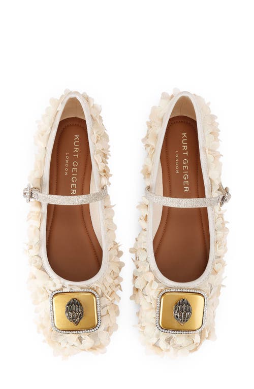 Kurt Geiger London Pimlico Mary Jane Ballet Flat In Neutral