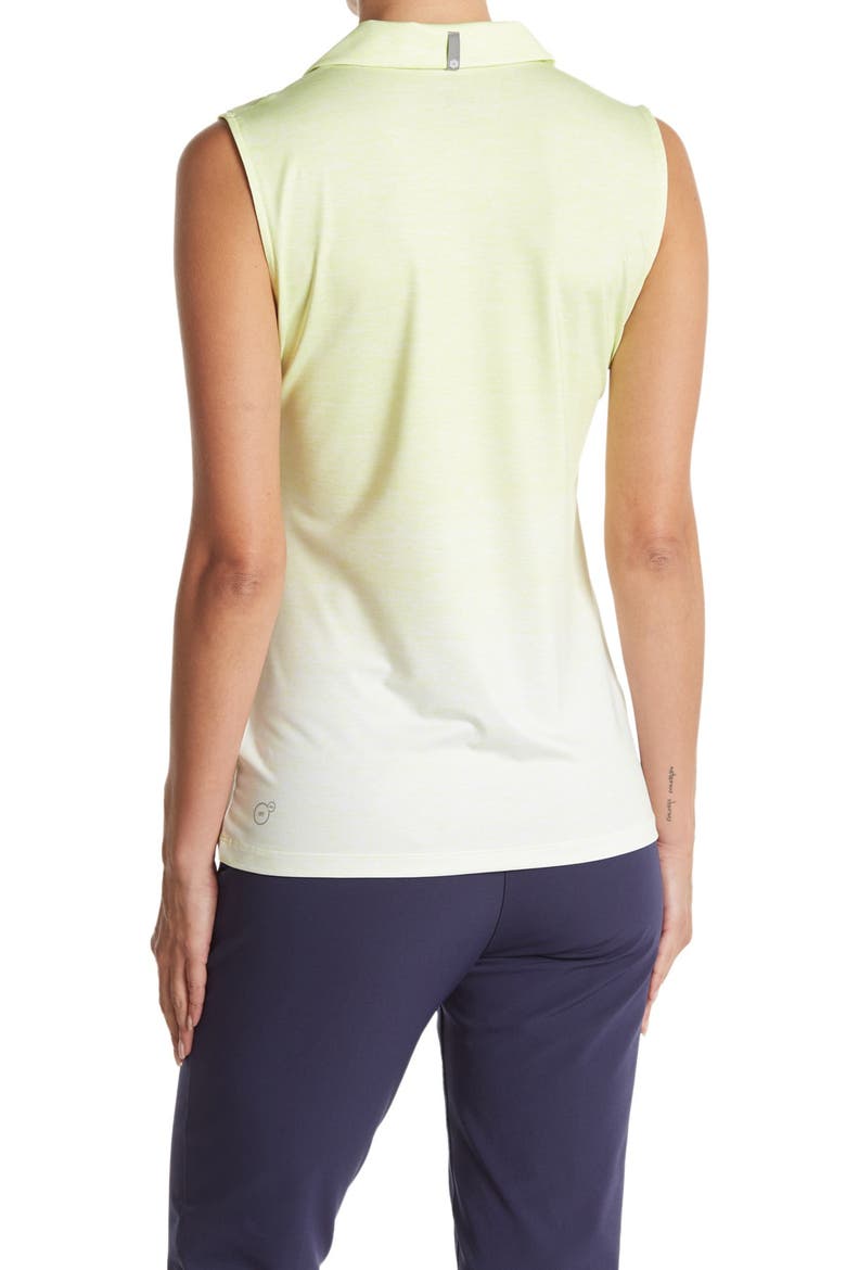 Gradient Sleeveless Polo Shirt, Alternate, color, SUNNY LIME
