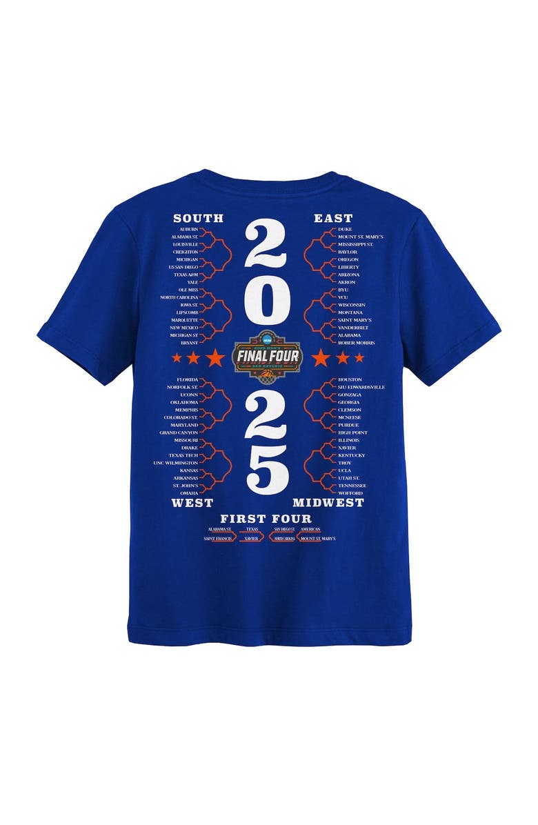 Outerstuff Preschool Royal Florida Gators 2025 NCAA Men's Basketball National Champions Bracket T-Shirt, Alternate, color, 