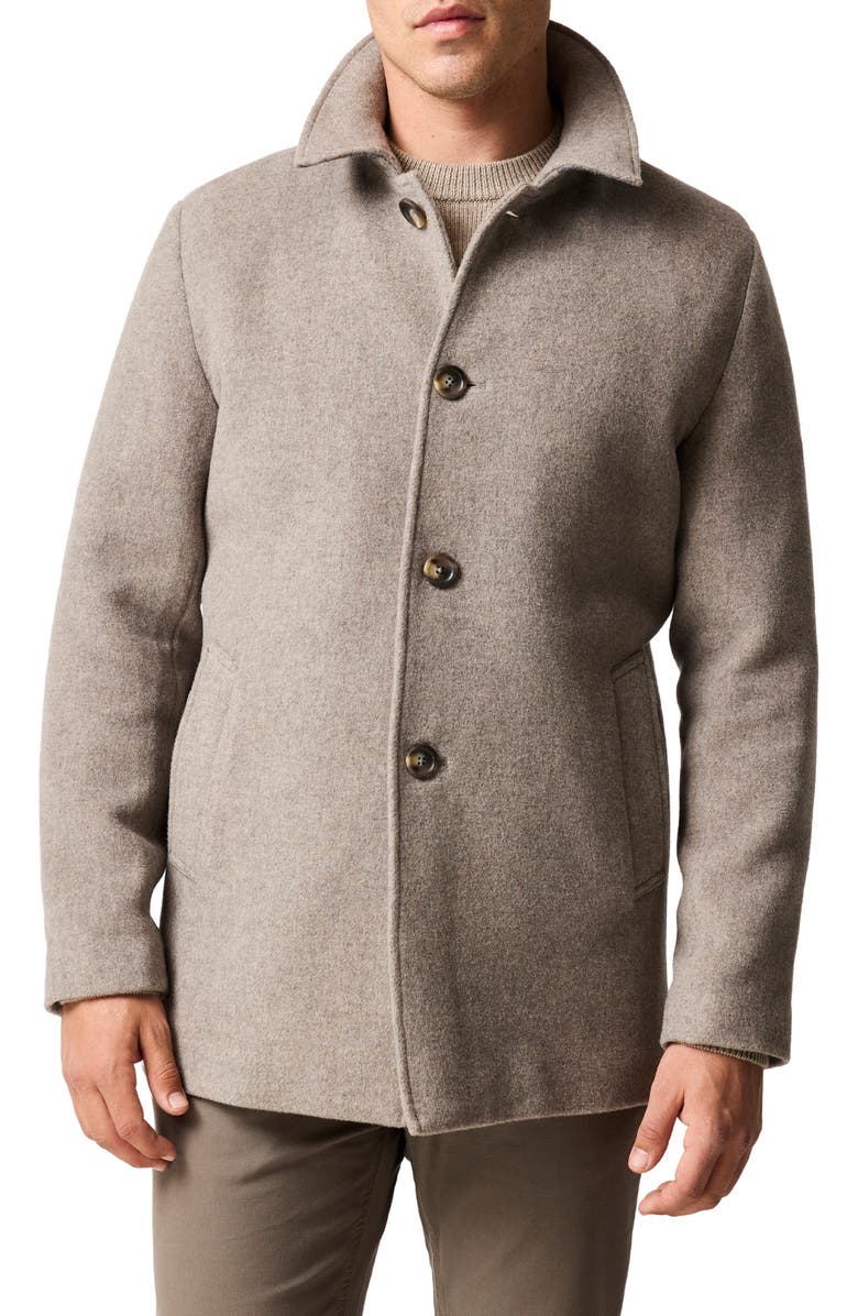 Rodd & Gunn Fitchett Wool Blend Coat, Main, color, Natural