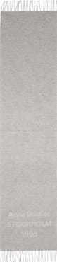 Acne Studios 1996 Logo Jacquard Double Face Wool Fringe Scarf