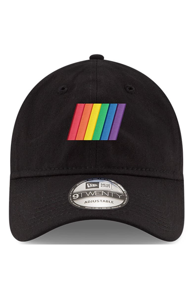 New Era Men's New Era Black NASCAR Icon Pride 9TWENTY Adjustable Hat, Alternate, color, 