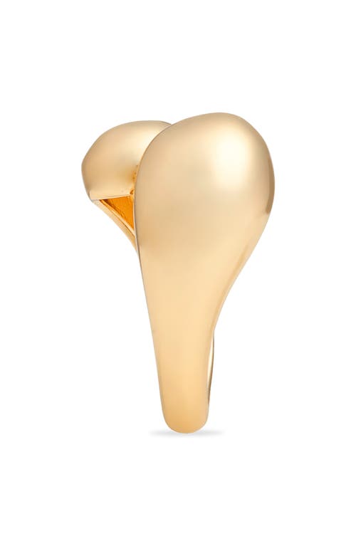 Open Edit Teardrop Wrap Ring In Gold
