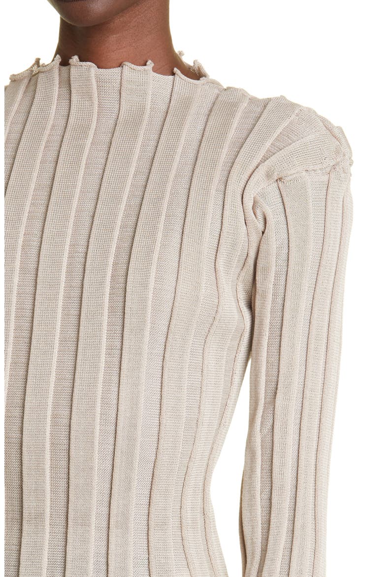 Katrine Ribbed Cotton Blend Sweater, Alternate, color, DUST