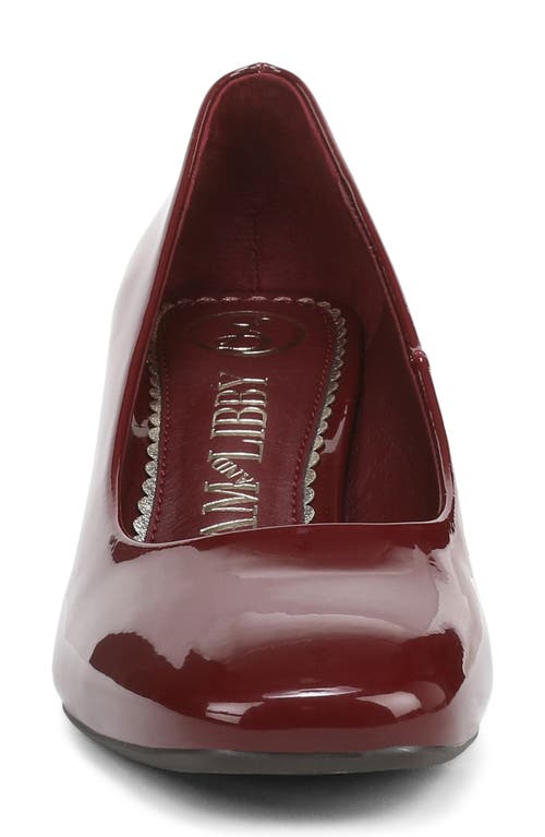 Sam & Libby Gianella Square Toe Pump In Burgundy