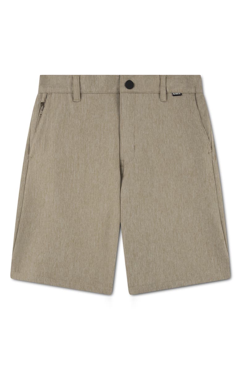 Hurley Kids' Stretch Back Walk Shorts, Main, color, Khaki