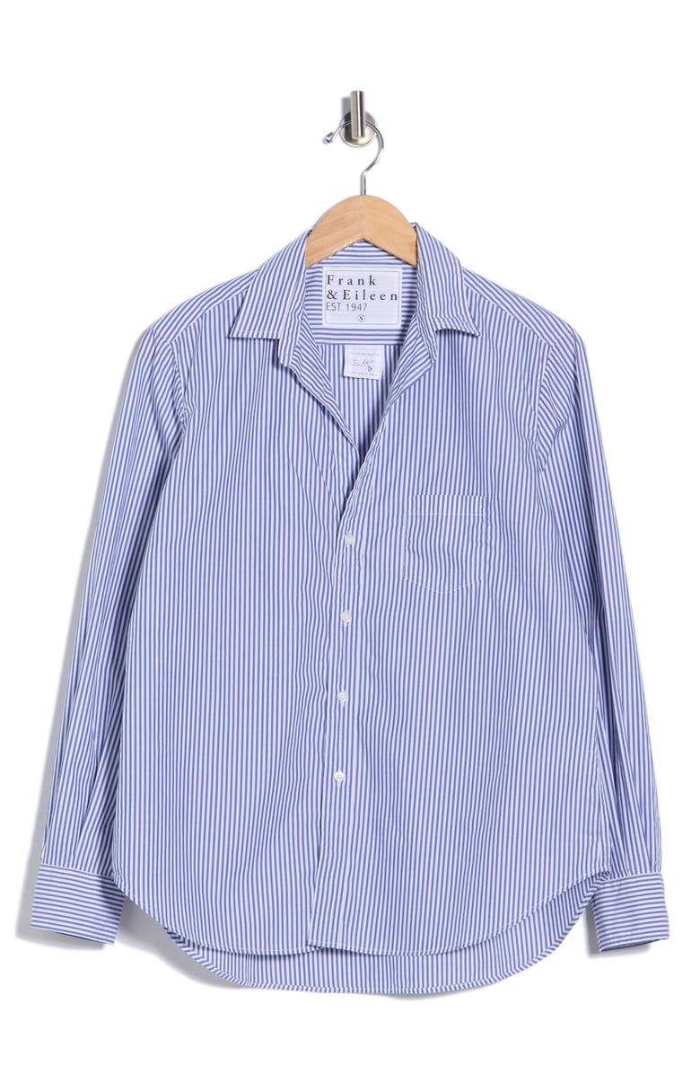 Frank & Eileen Relaxed Button-Up Shirt, Main, color, Blue Stripe
