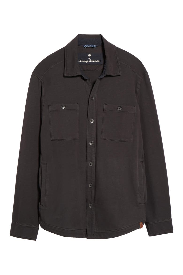 Ben and Terry Coastal Shirt Jacket, Alternate, color, COAL
