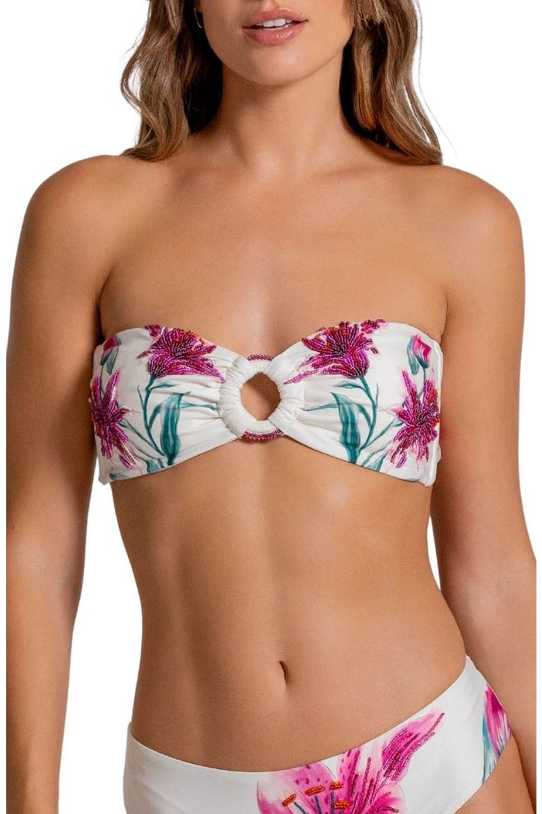Bandeau Bikini Top, Main, color, MULTI