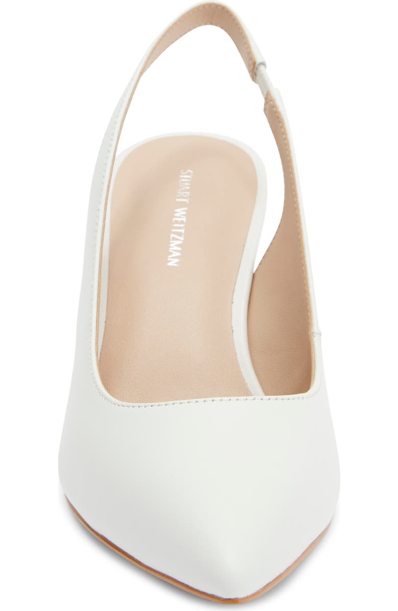 Stuart Weitzman Dancer Slingback Pump, Alternate, color, White.