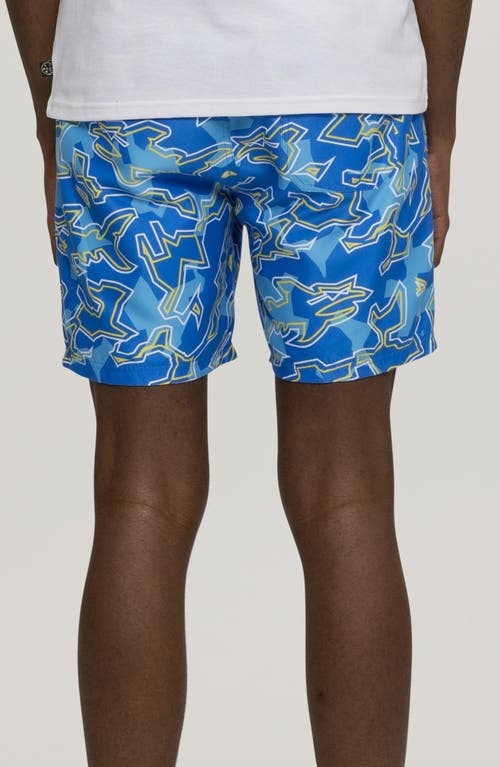 Shop Maui And Sons Maui & Sons Bad Fish Microfiber Swim Trunks