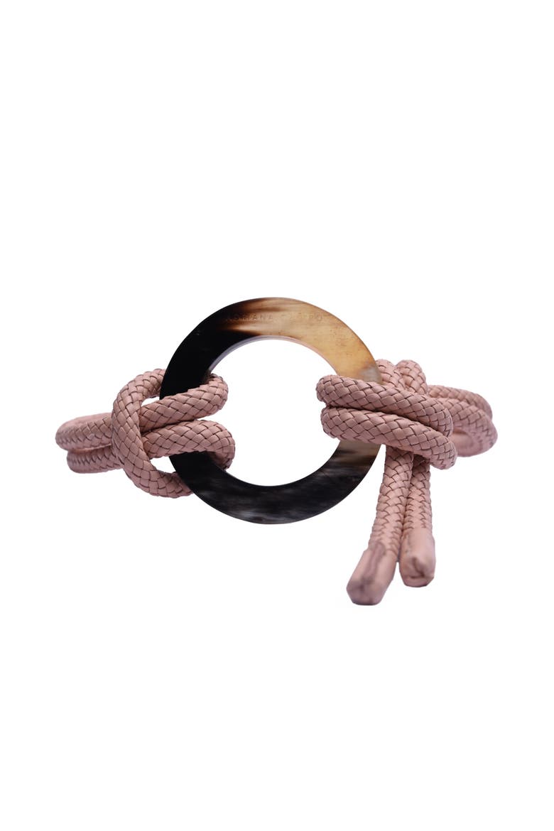 Le Knot Leather Belt, Main, color, Pastel Pink