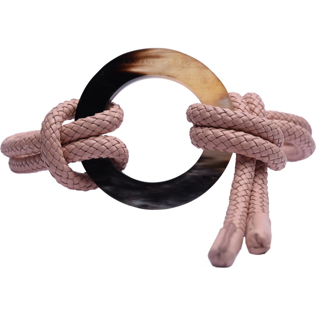 Adriana Castro Le Knot Leather Belt in Pastel Pink  product
