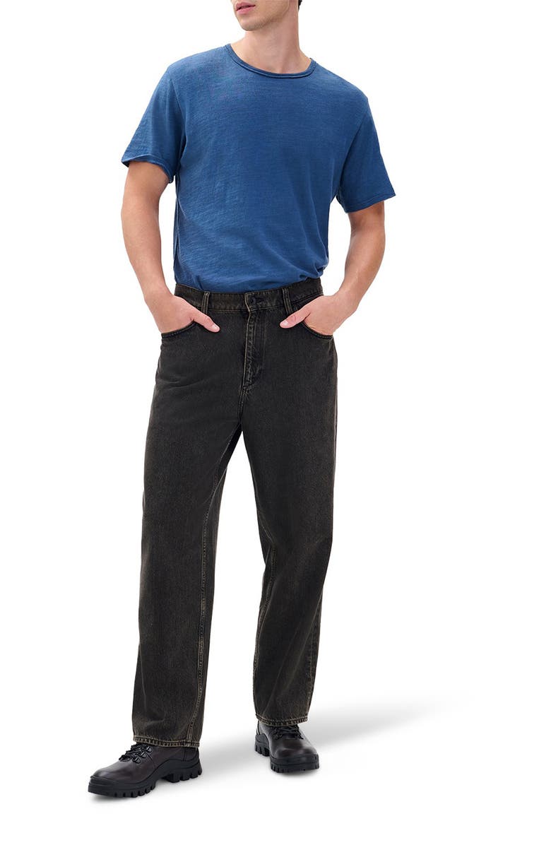 rag & bone rbBAGGY Authentic Rigid Jeans, Alternate, color, Black