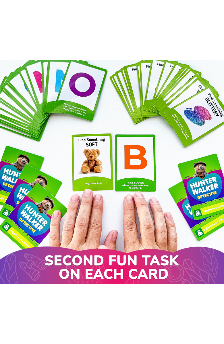 Quokka Scavenger Hunt Card Game Set for Kids, Alternate, color, Adjectives & Letters