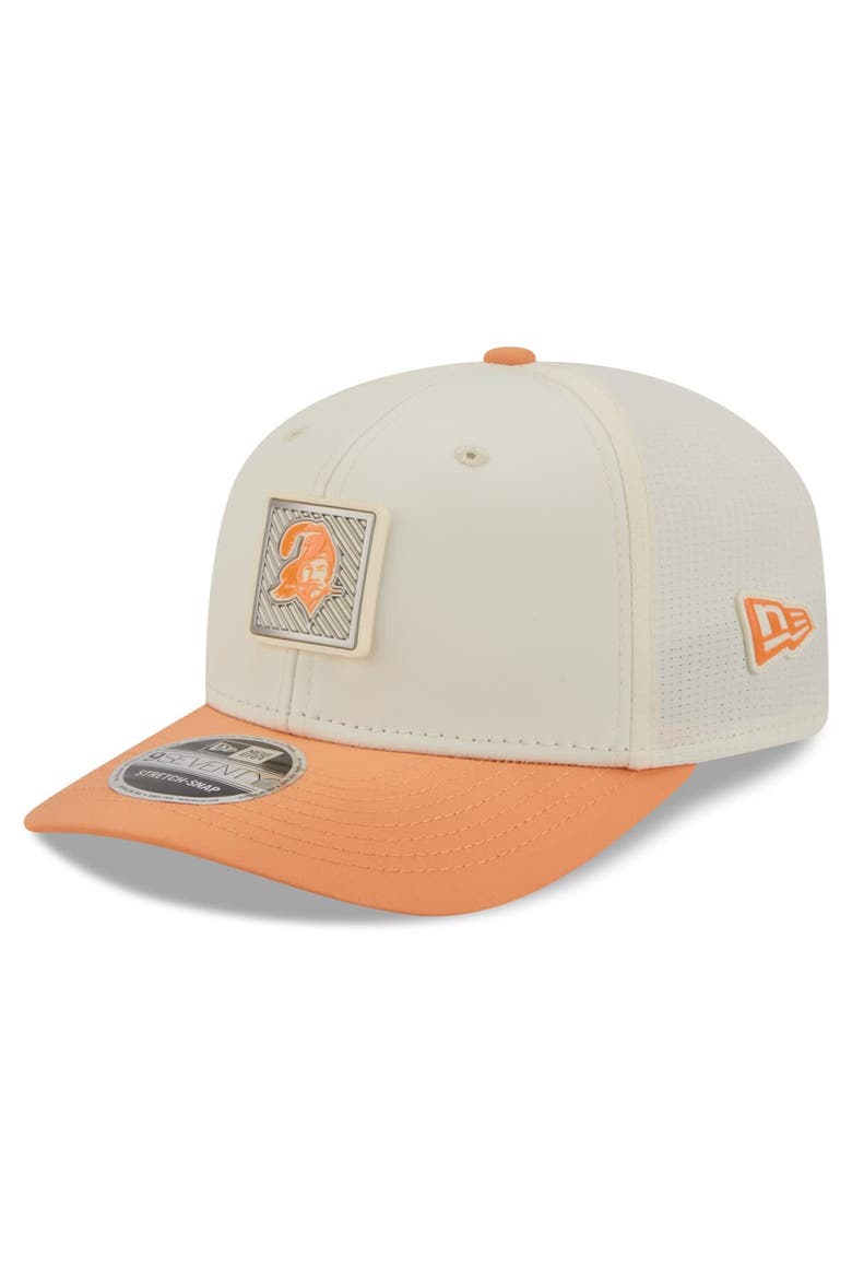 Men's New Era  Cream/Orange Tampa Bay Buccaneers 2026 NFL Training Camp 9SEVENTY Adjustable Hat, Alternate, color, Cream