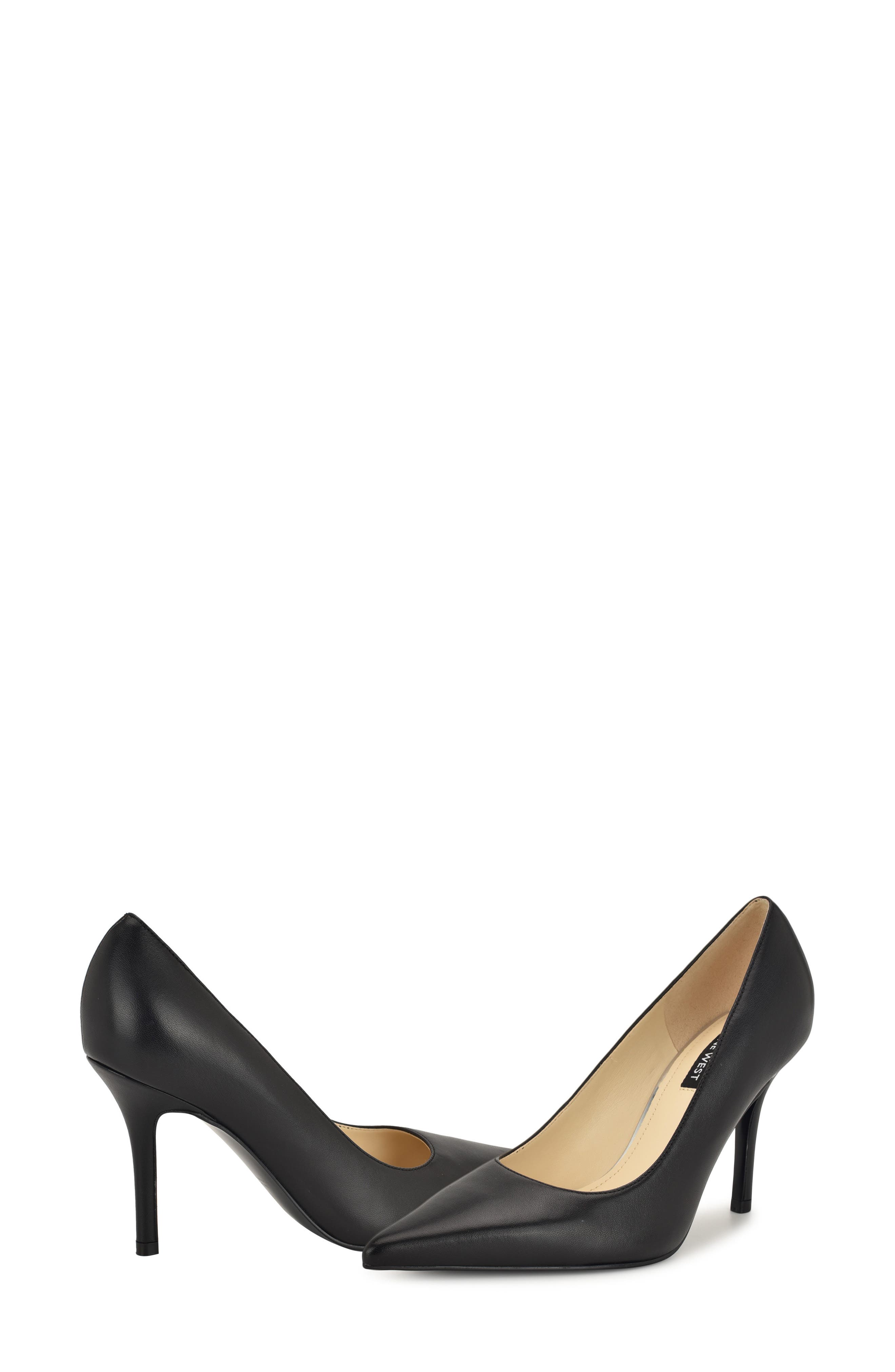 Nine West Gemmha Pointed Toe Pump, Alternate, color, Black