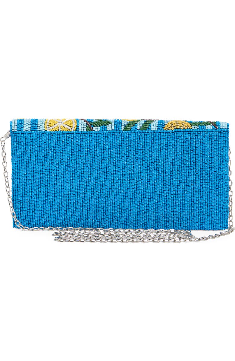 Collection XIIX Beaded Striped Lemon Clutch, Alternate, color, Blue Multi
