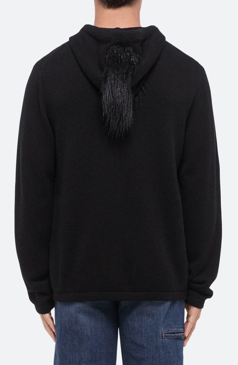 Helmut Lang Hooded Full Zip Cardigan, Alternate, color,