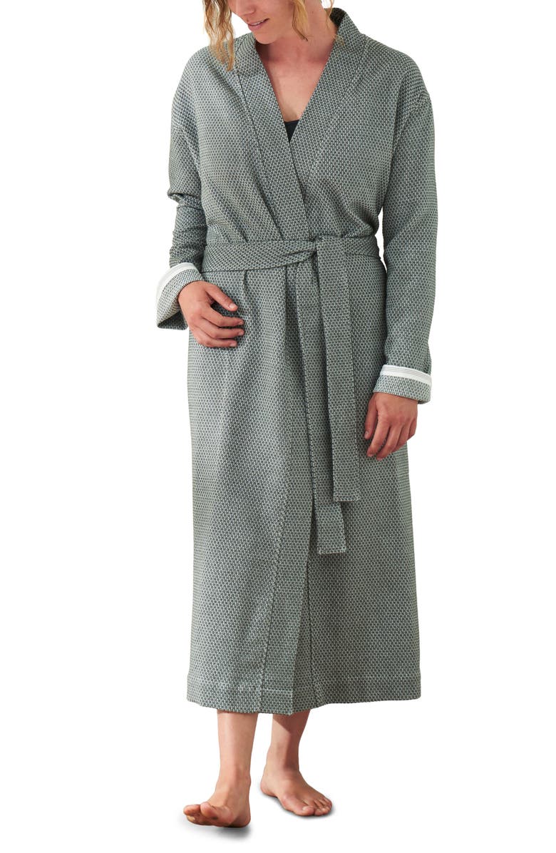 Coyuchi Gender Inclusive Mediterranean Organic Cotton Robe, Main, color, 