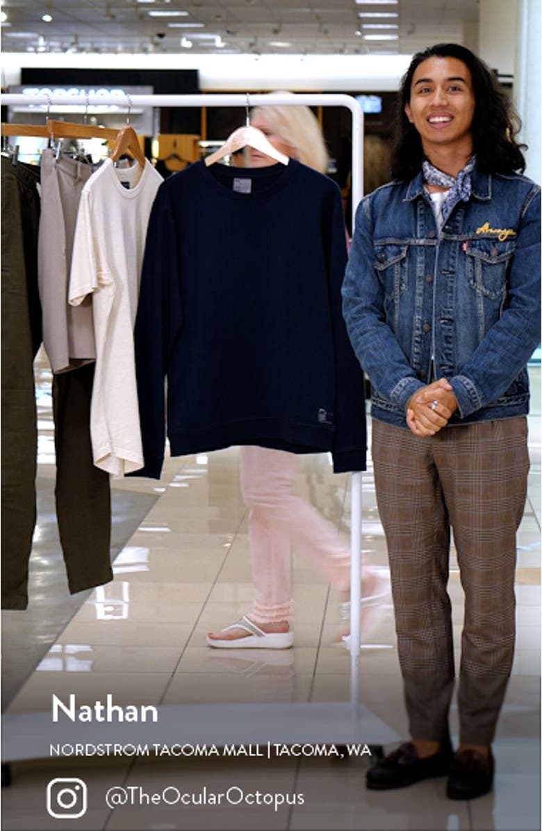 Men's Garment Dye French Terry Sweatshirt, sales video thumbnail