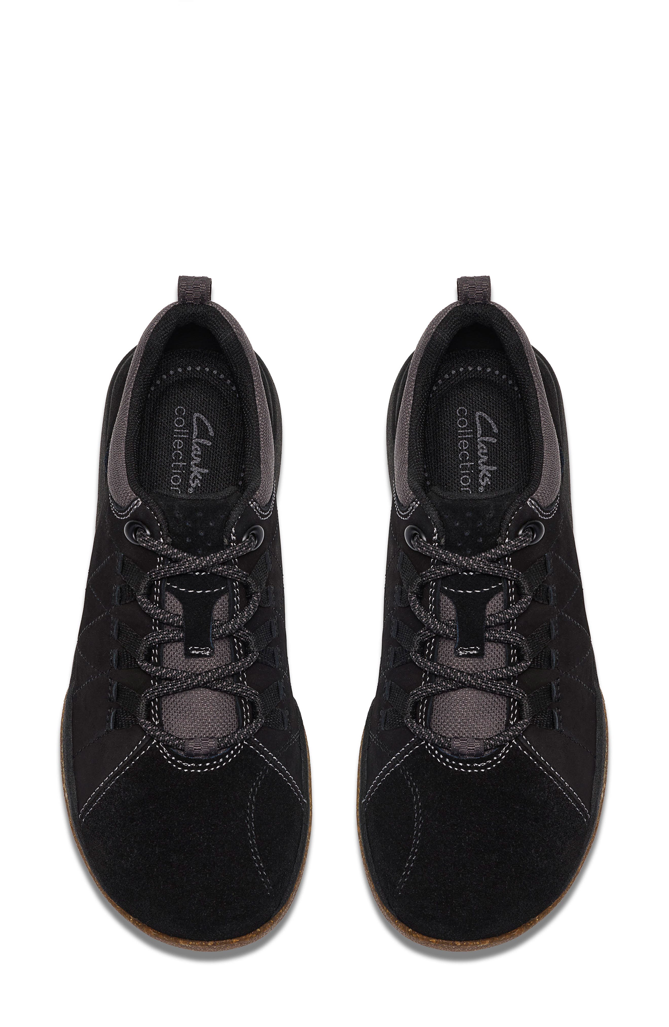 Aydria Lace Sneaker, Alternate, color, BLACK SUEDE