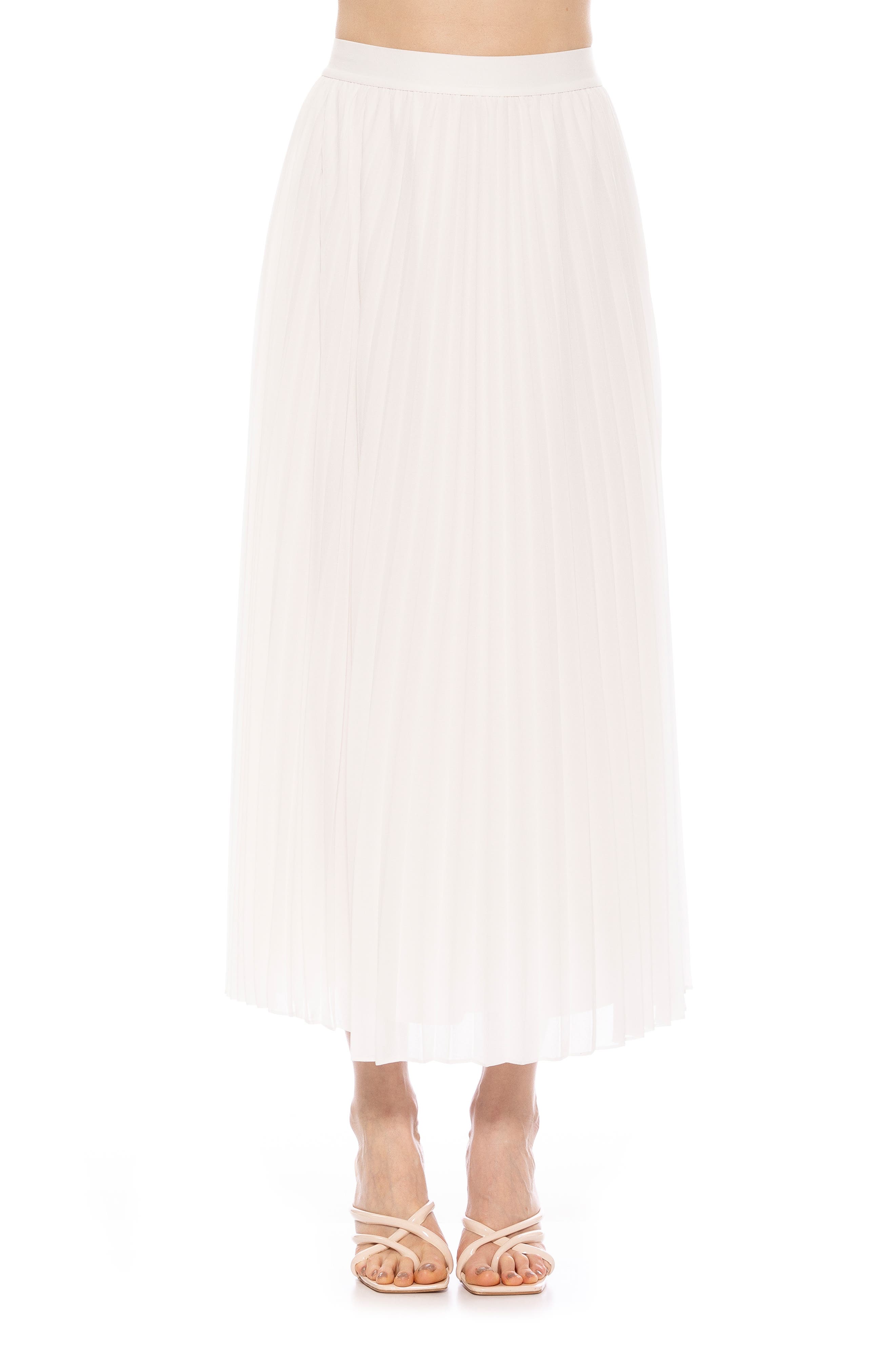 Kesia Midi Chiffon Pleated Skirt - image 5