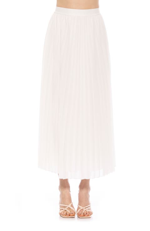 Kesia Midi Chiffon Pleated Skirt