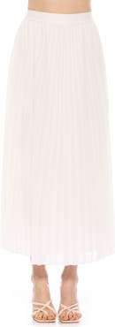 Alexia Admor Kesia Midi Chiffon Pleated Skirt