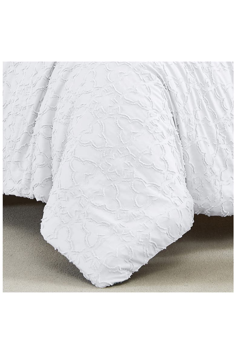 Jaquard Comforter Set, Alternate, color, WHITE