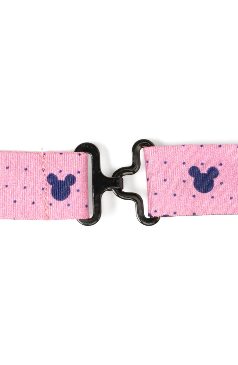 Cufflinks, Inc. Mickey Mouse Polka Dot Silk Bow Tie, Alternate, color, Pink