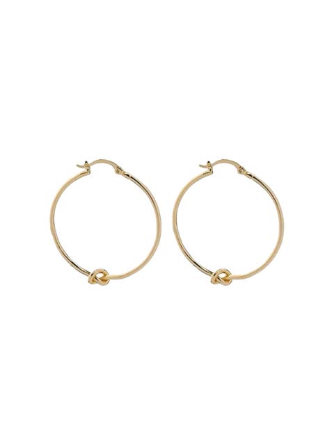 Knot Hoop Earrings
