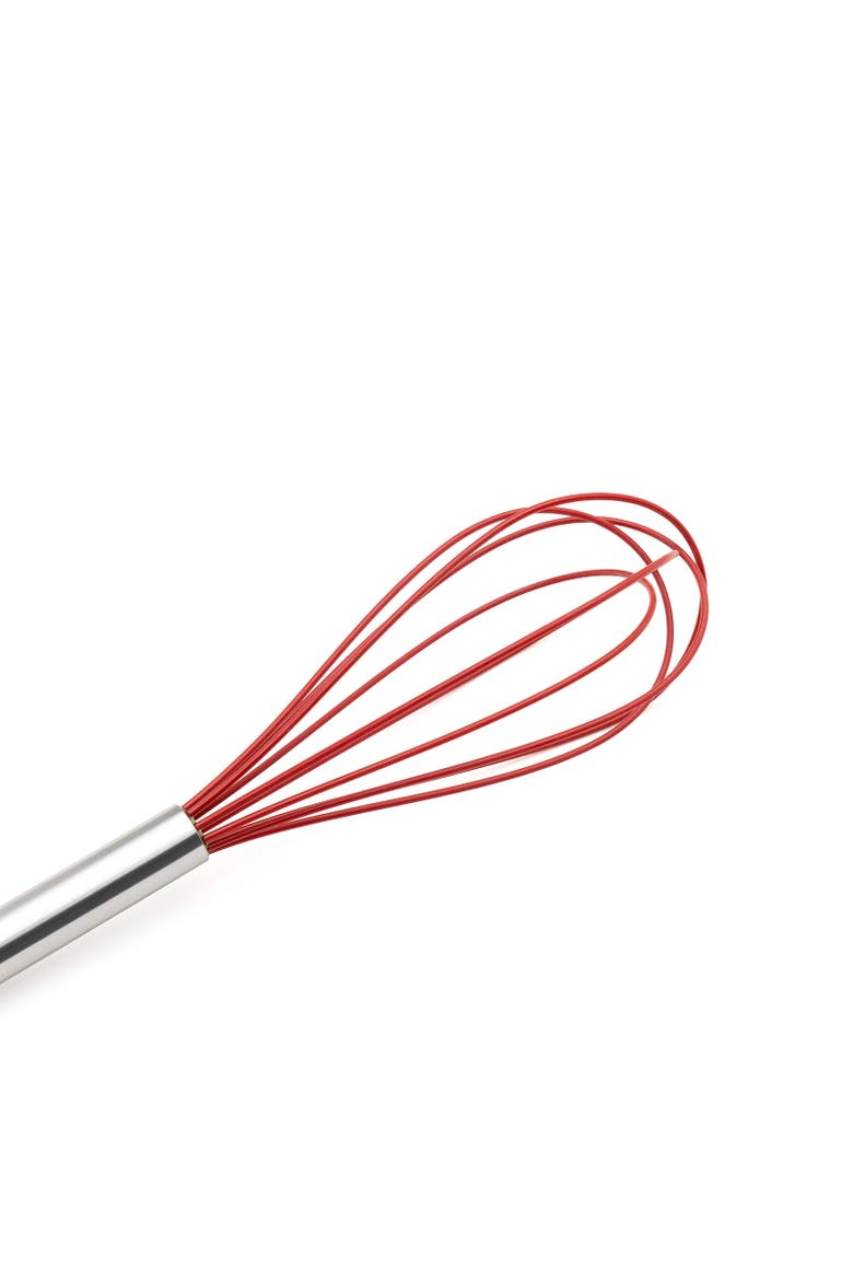 10-Inch Silicone Egg Whisk, Alternate, color, Red