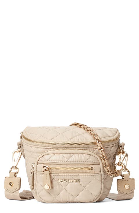 Micro Crosby Diamond Quilted Nylon Sling Bag